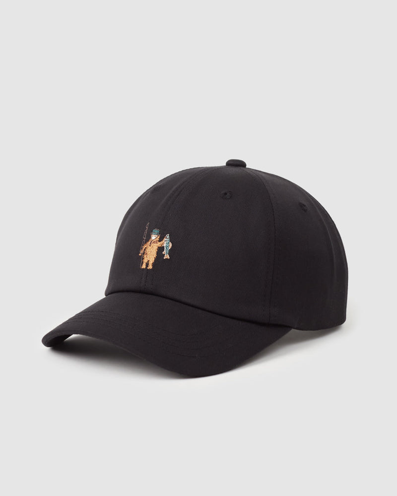 Black-Adjustable-Graphic-Baseball-Cap