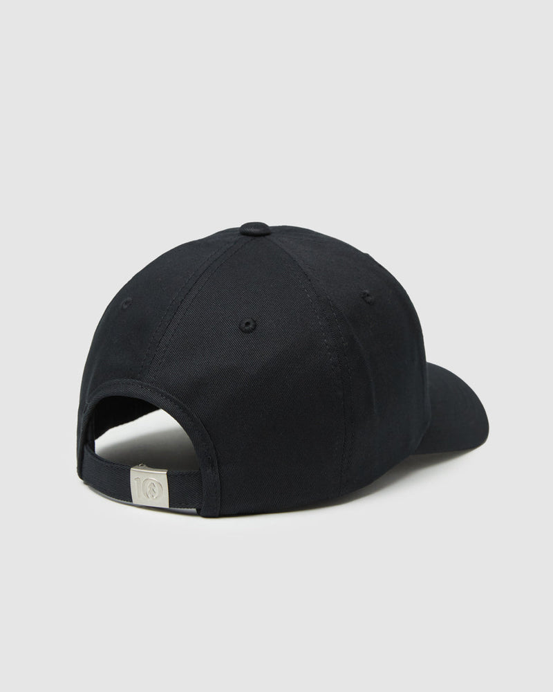 Black-Adjustable-Organic-Cotton-Baseball-Cap