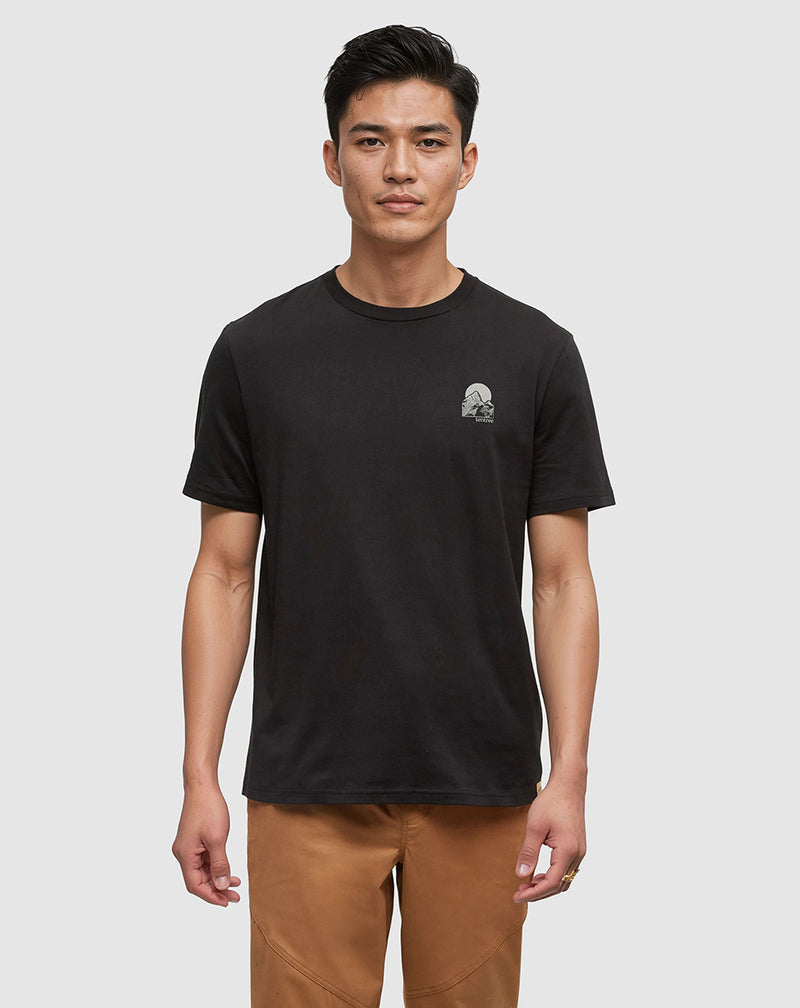Black-Crew-Neck-Graphic-Shortsleeve-T-Shirt