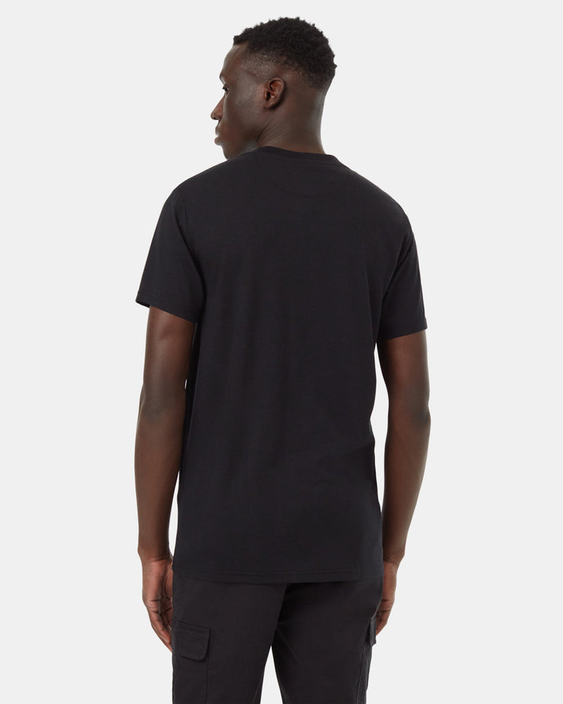 Black-Crew-Neck-Short-Sleeve-Graphic-T-Shirt