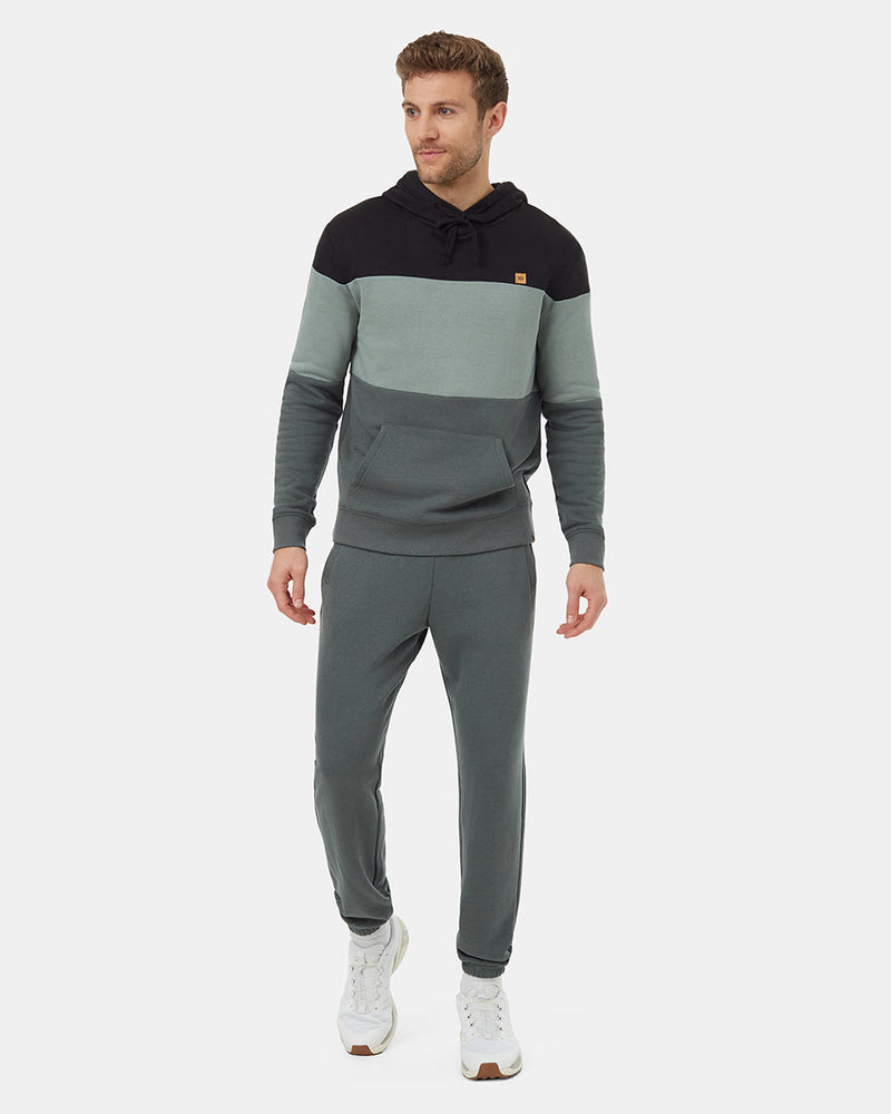 Black-Mens-Stripe-Pullover-Hoodie