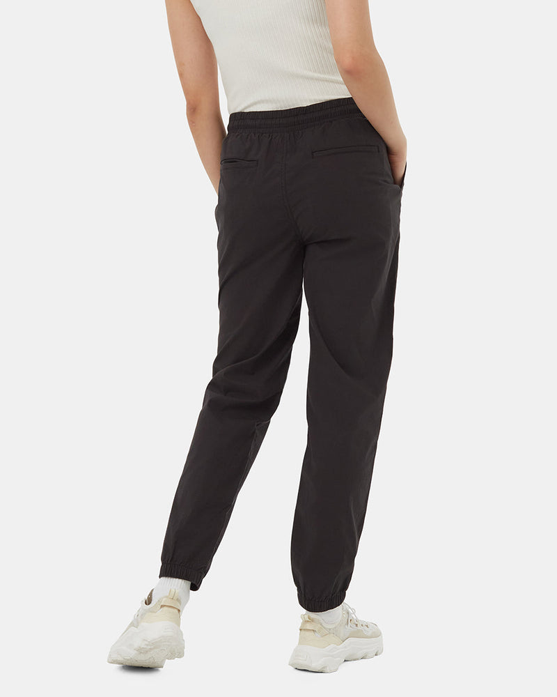 Black-Mid-Rise-Full-Length-Elastic-Cuff-Pant