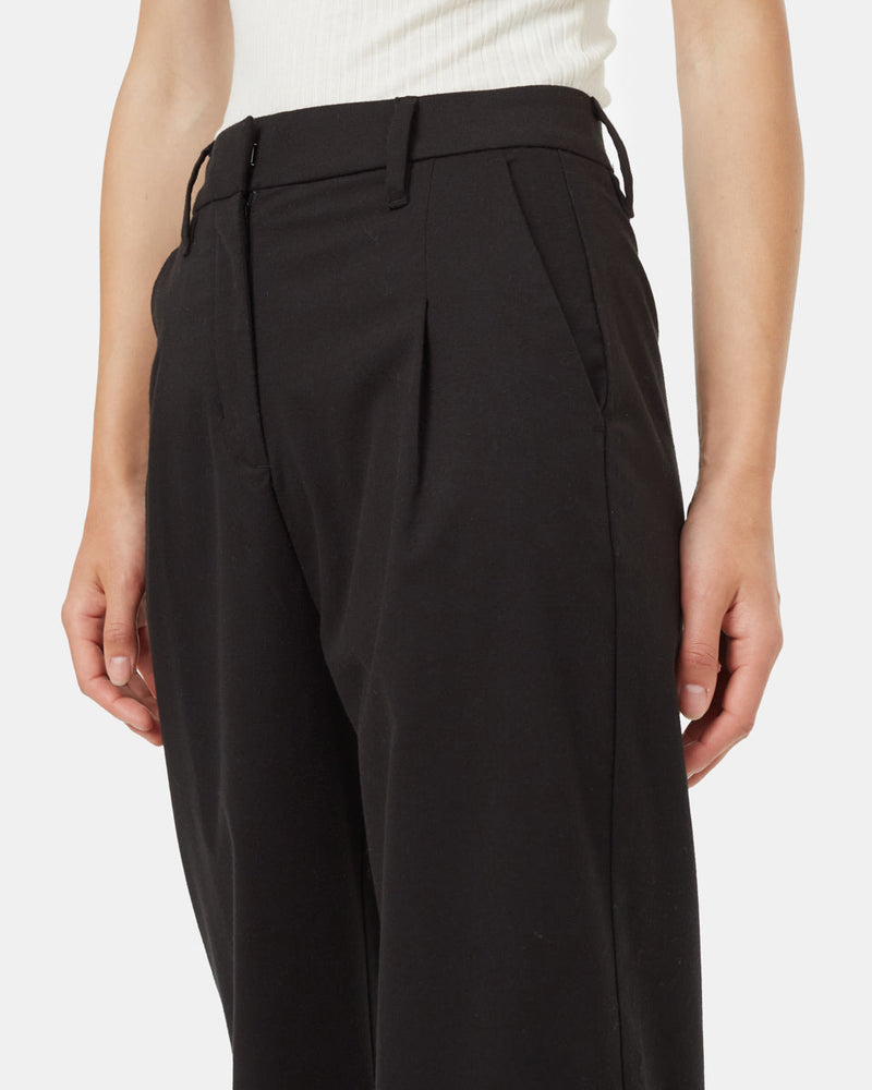 Black-Mid-Rise-Full-Length-Wide-Front-Pleat-Pants
