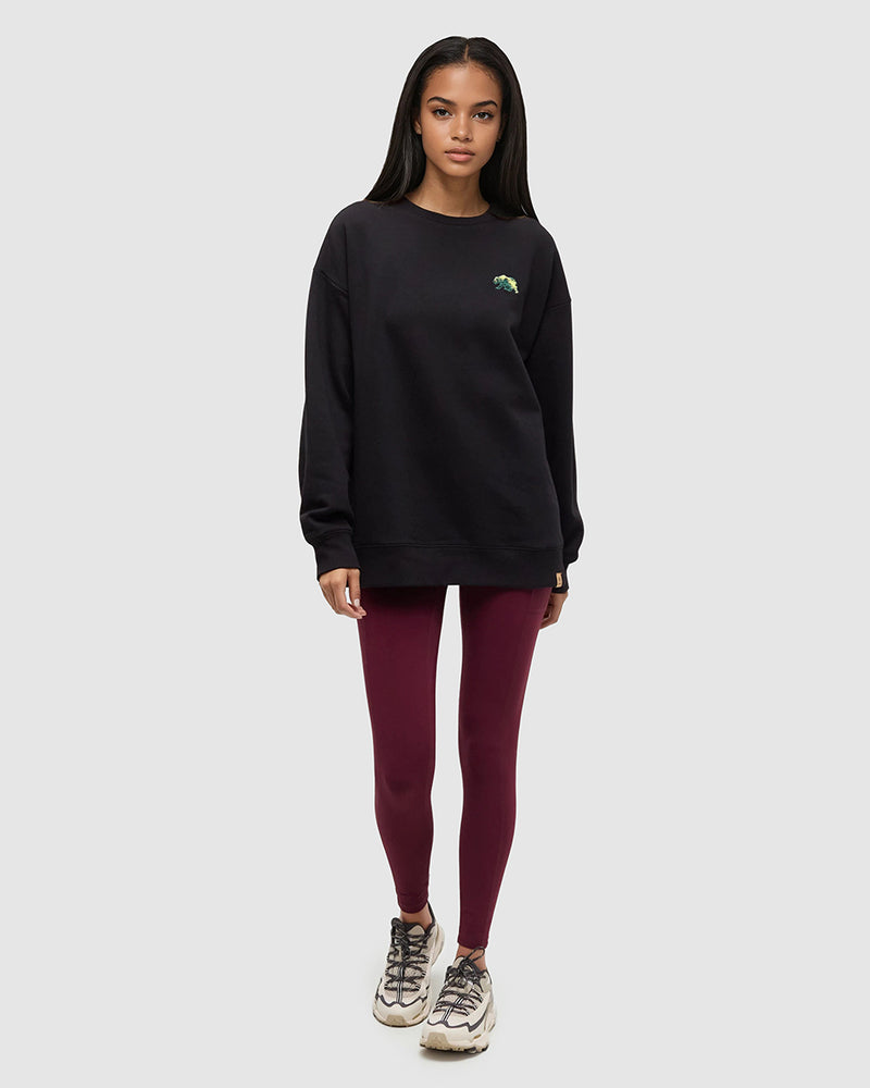 Black-Oversized-Graphic-Printed-Crew