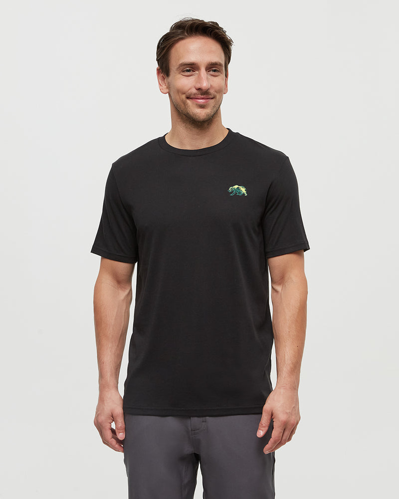 Black-Printed-Graphic-TreeBlend-T-Shirt