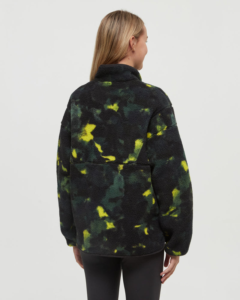 Black-Relax-Bonded-Sherpa-Fleece-Snap-Jacket