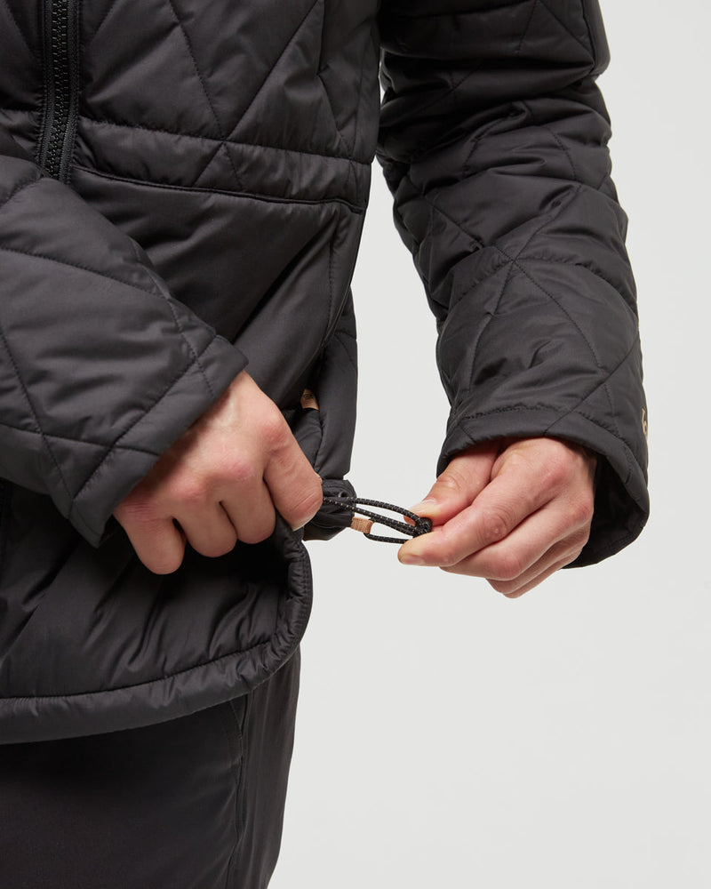 Black-Relax-Fit-Insulated-Hooded-Jacket