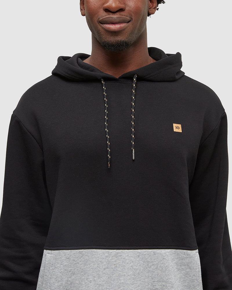 Black-Relaxed-Fit-Color-Block-Hoodie