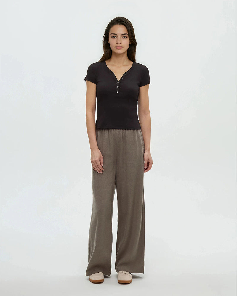 Black-Soft-Fine-Rib-Cotton-Fitted-Button-Shirt