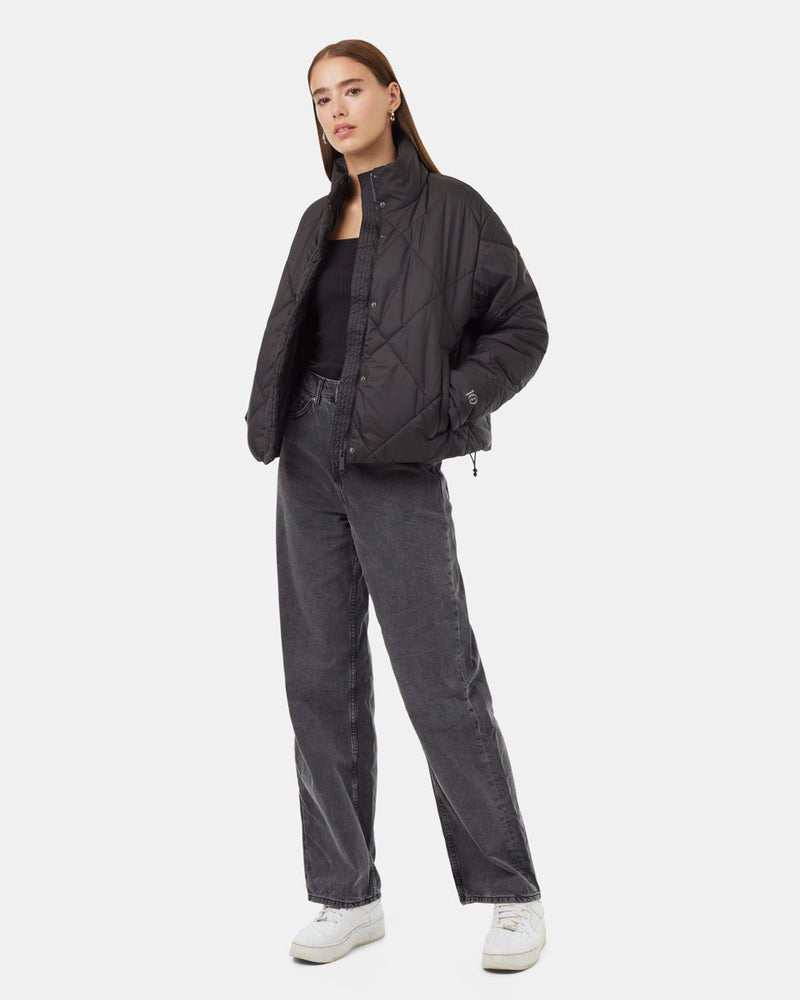 Black-Water-Repellent-Quilted-Mock-Neck-Puffer-Jacket