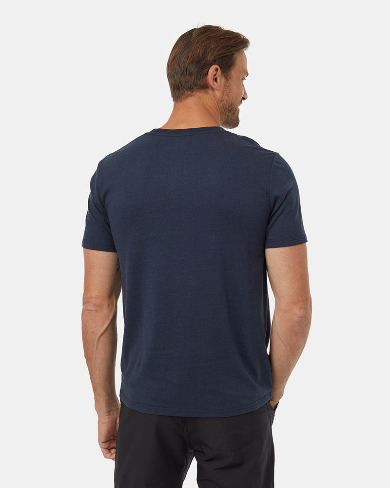 Blue-Crew-Neck-Graphic-Shortsleeve-T-Shirt