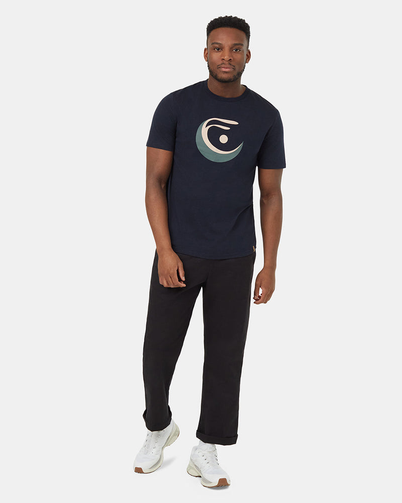 Blue-Luke-Swinson-Crew-Neck-Graphic-Shortsleeve-T-Shirt