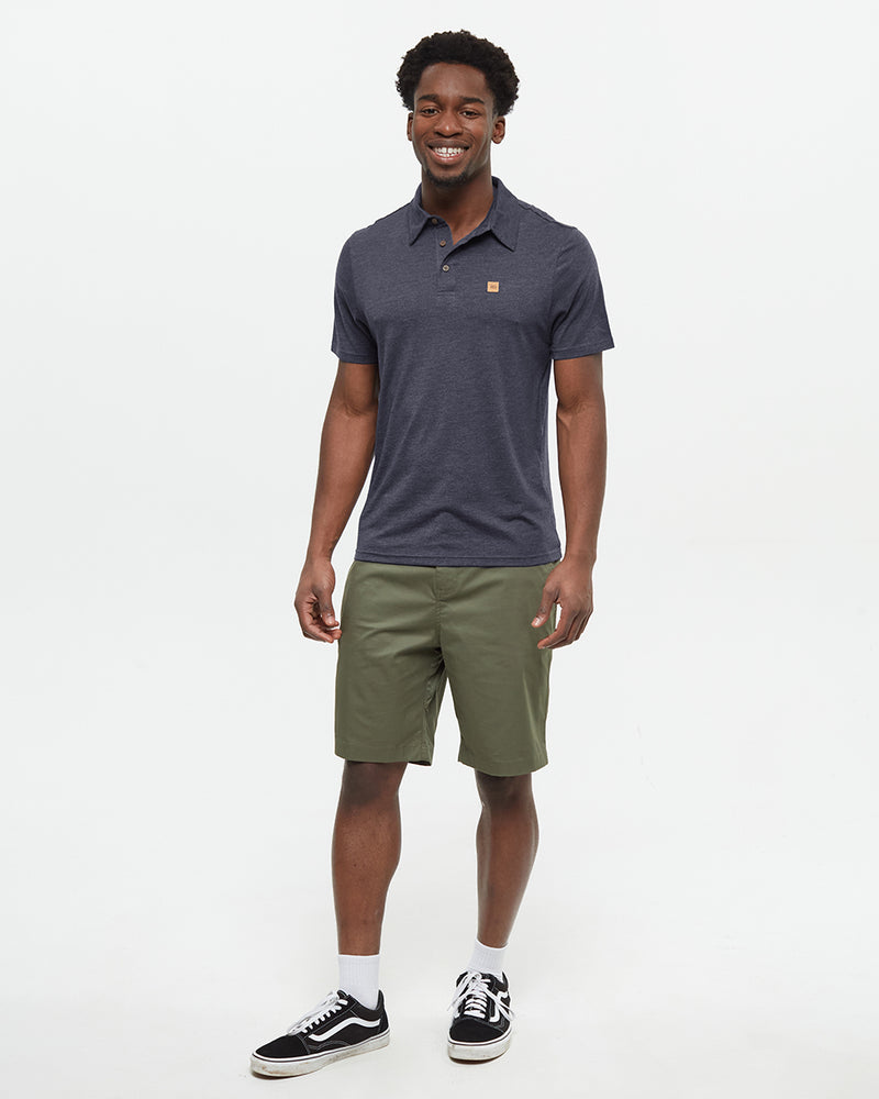 Blue-Mens-Short-Sleeve-Polo-Neck-T-Shirt