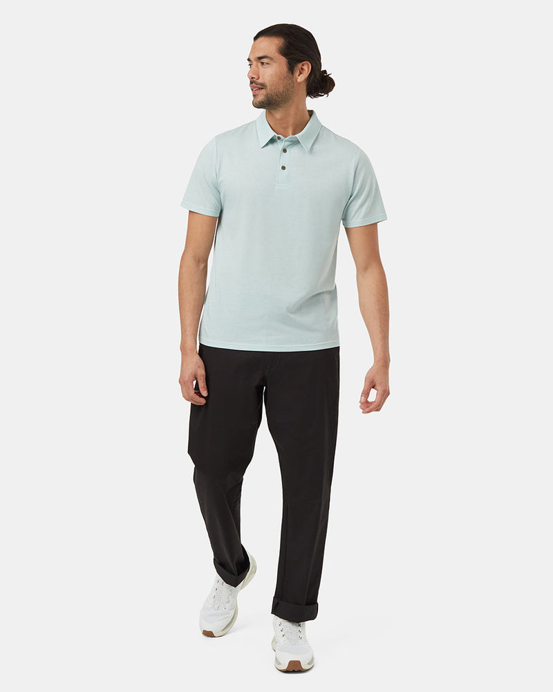 Blue-Mens-Short-Sleeve-Polo-Neck-T-Shirt