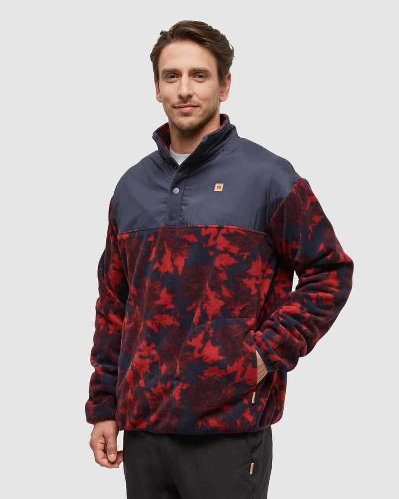 Blue-Quarter-Snap-MicroFleece-Sweatshirt