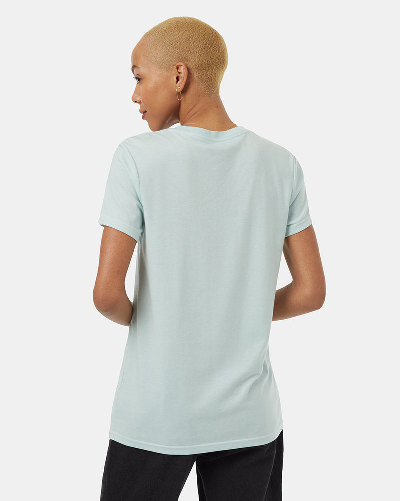 Blue-Recycled-Polyester-Crew-Neck-T-Shirt-