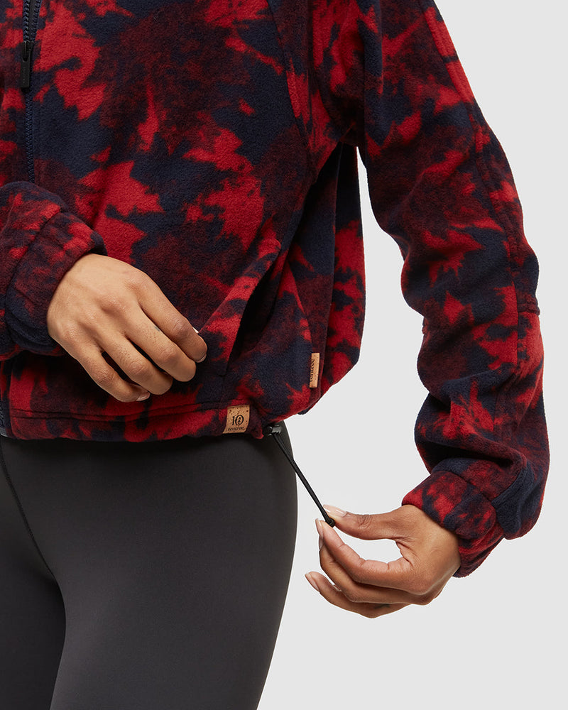 Blue-Recycled-Polyester-Mock-Neck-Full-Zip