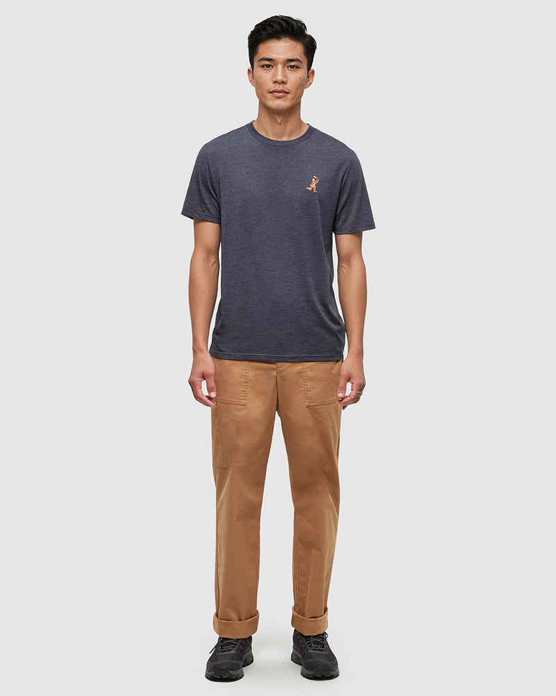 Blue-Regular-Fit-Embroidered-Graphic-T-Shirt