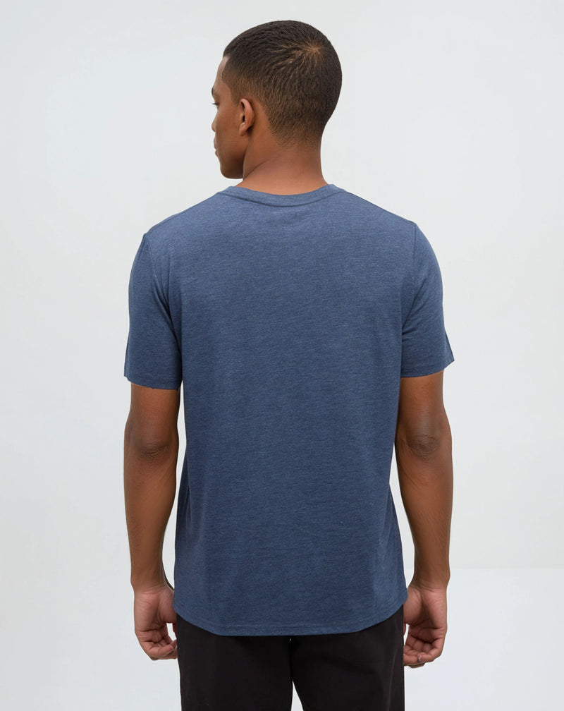 Blue-Regular-Fit-Embroidered-Graphic-T-Shirt