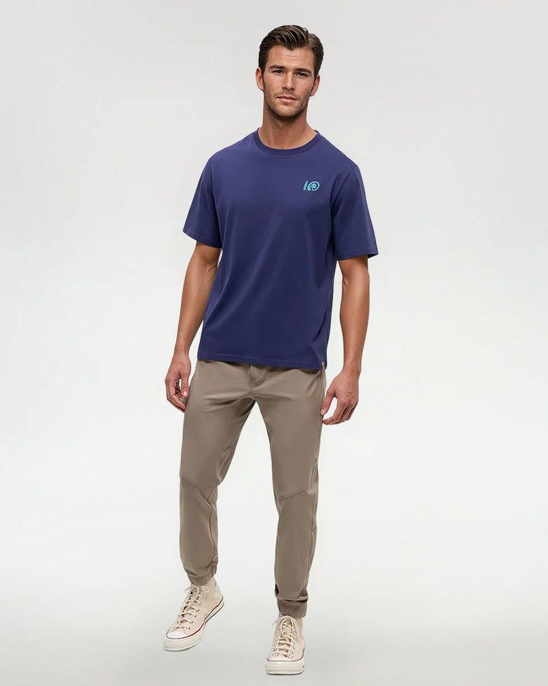 Blue-Relax-Fit-Printed-Graphic-T-shirt