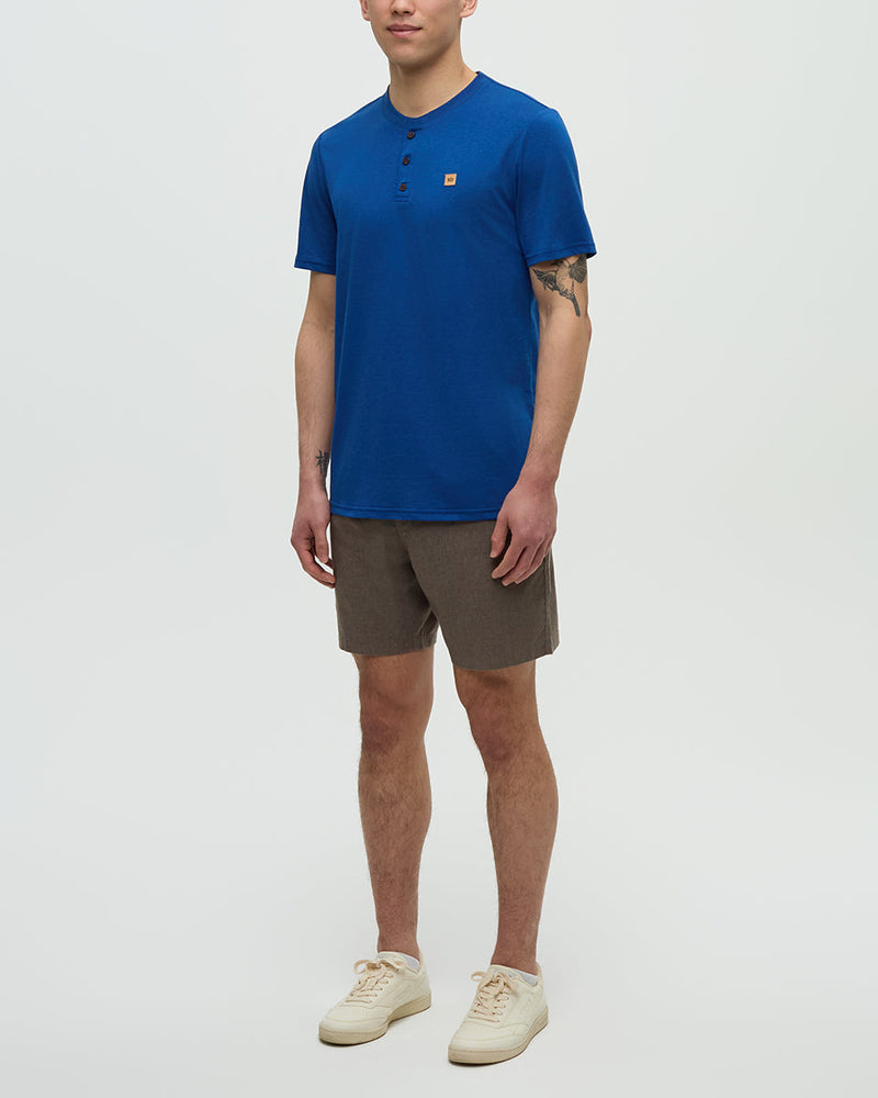 Blue-Treeblend-Basic-Shortsleeve-Button-Shirt