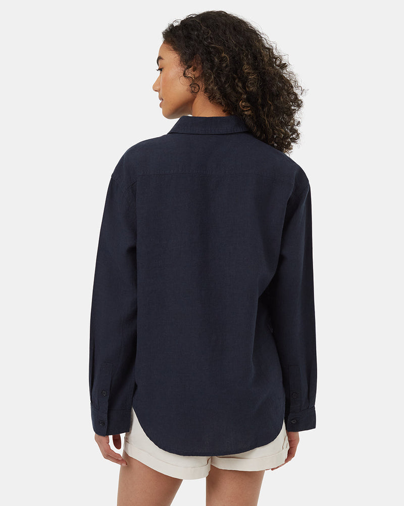 Blue-Womens-Hemp-Button-Up