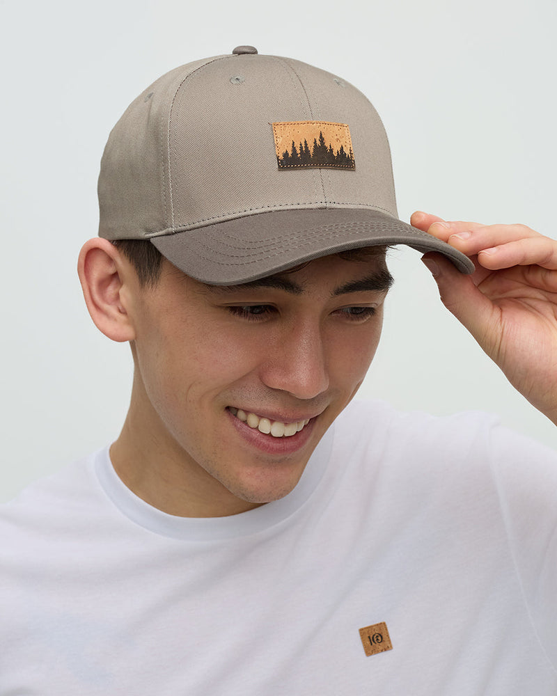 Brown-6-Panel-Medium-Profile-Baseball-Cap