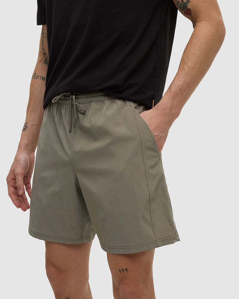 Brown-Adjustable-Active-Shorts