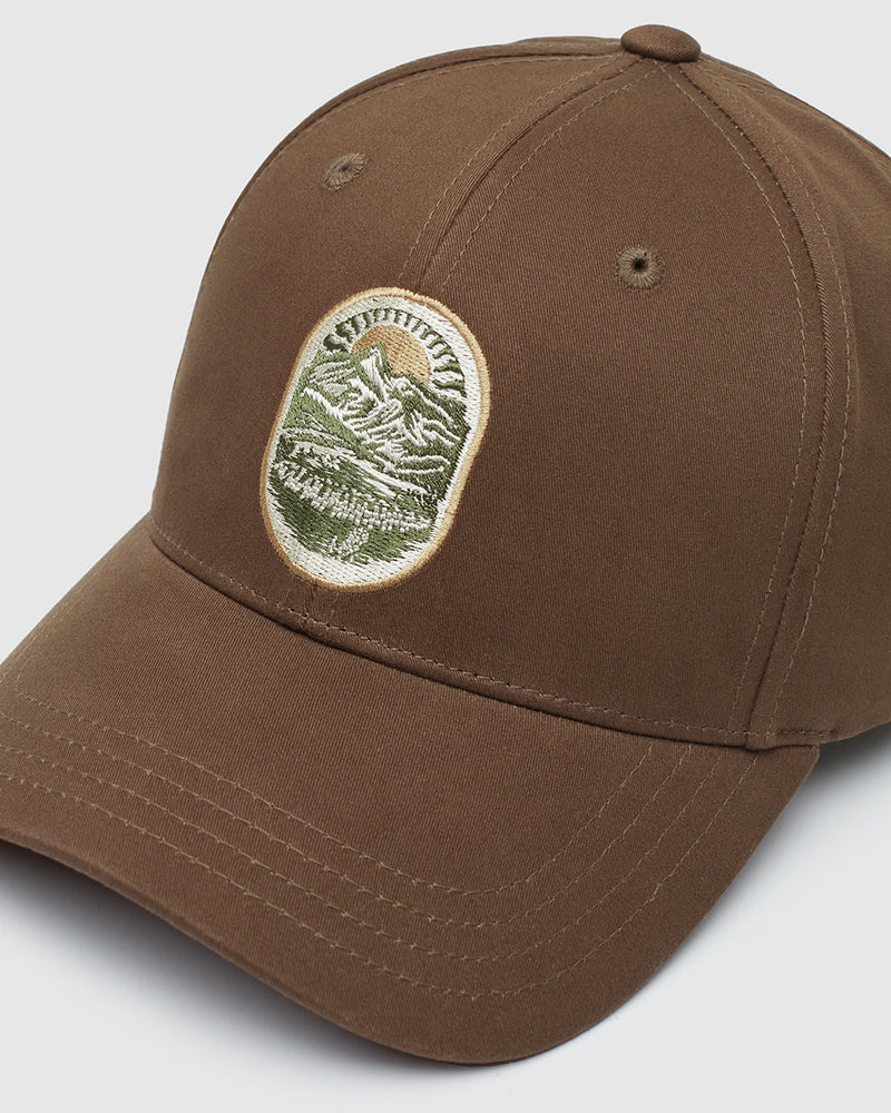Brown-Adjustable-Graphic-Baseball-Cap