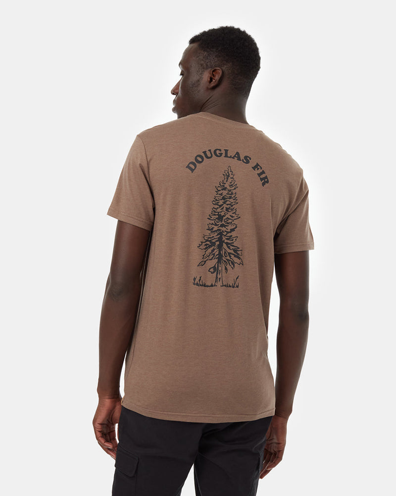 Brown-Crew-Neck-Short-Sleeve-Graphic-T-Shirt