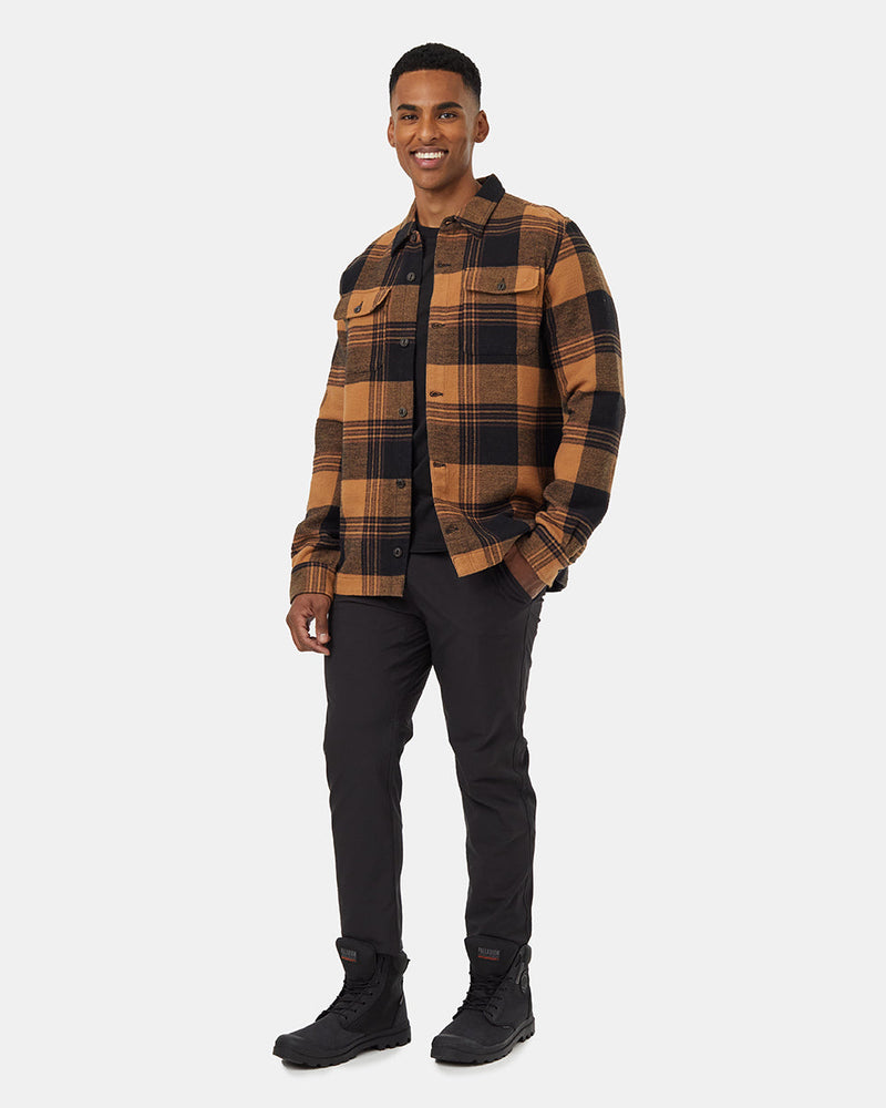 Brown-Long-Sleeve-Button-Up