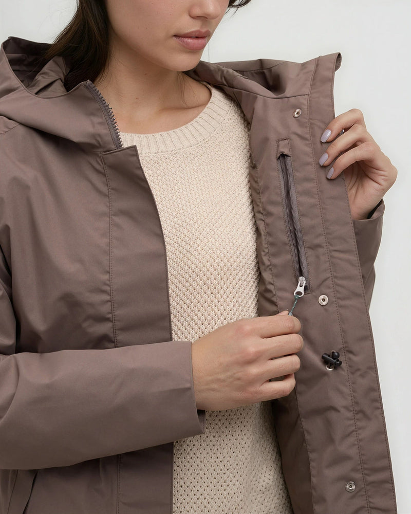 Brown-Misty-Rain-Shell-Hooded-Rain-Jacket