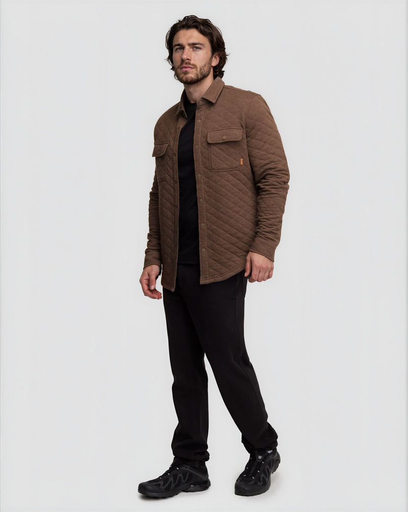 Brown-Quilt-Knit-Regular-Fit-Set-in-Shirt