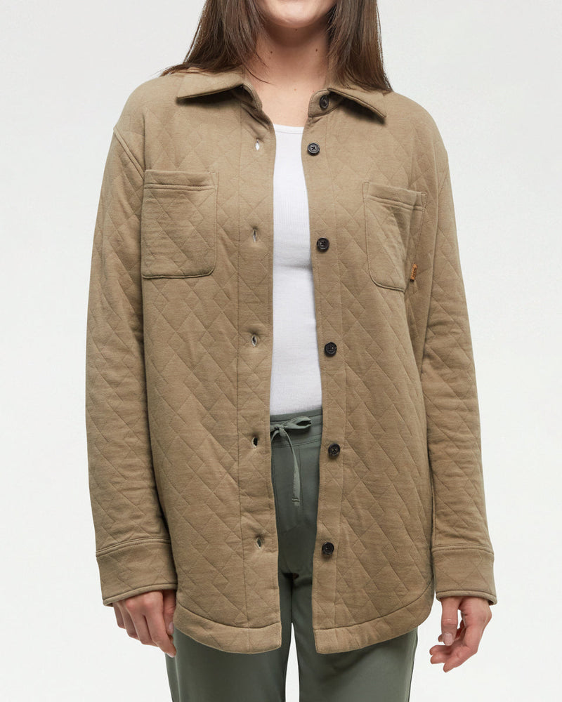 Brown-Quilted-Knit-Relaxed-Fit-Shirt-Jacket