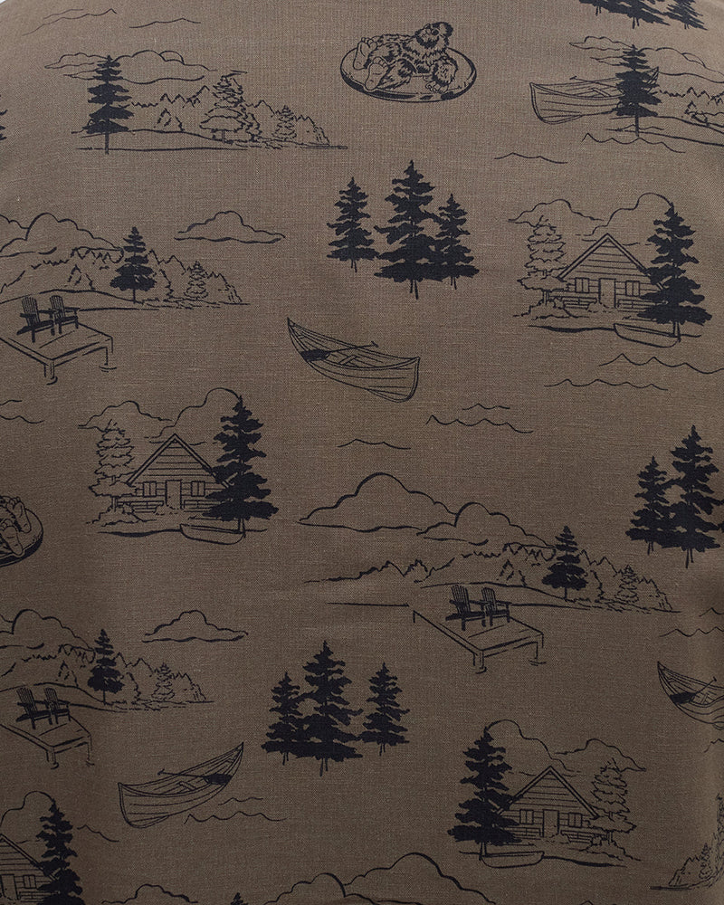 Brown-Relax-Shortsleeve-Graphic-Button-Up