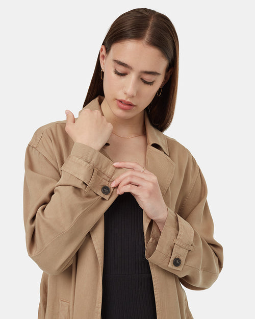 Lightweight Tencel Summer Trench Coat