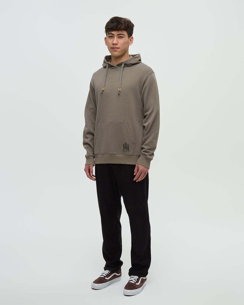 Brown-Relaxed-Graphic-Hoodie