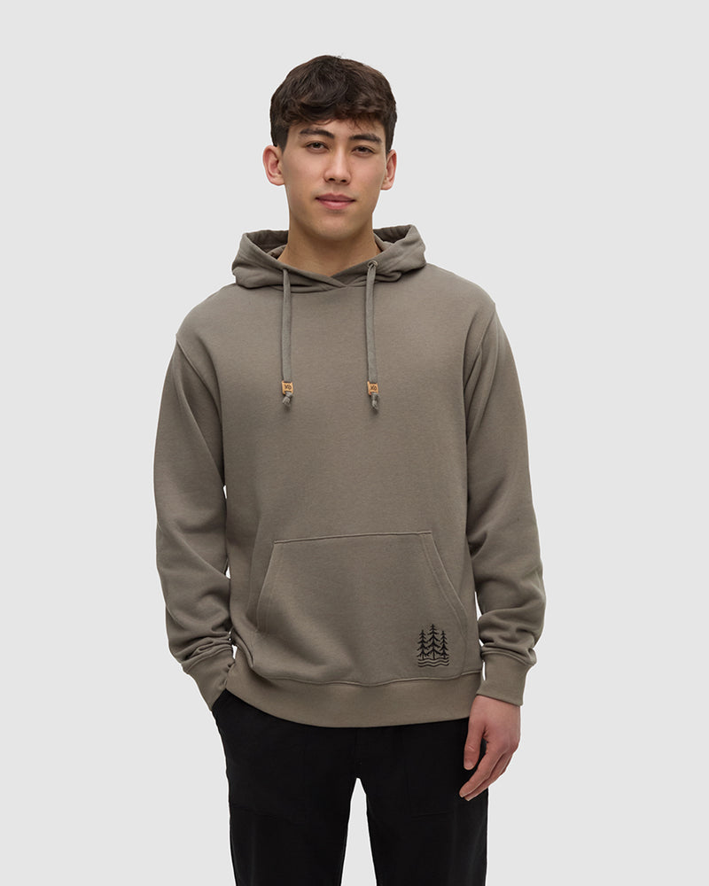 Brown-Relaxed-Graphic-Hoodie
