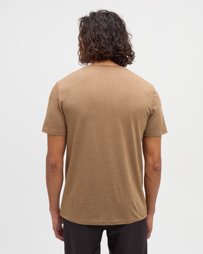 Brown-Treeblend-Regular-Fit-Crew-Neck-T-shirt