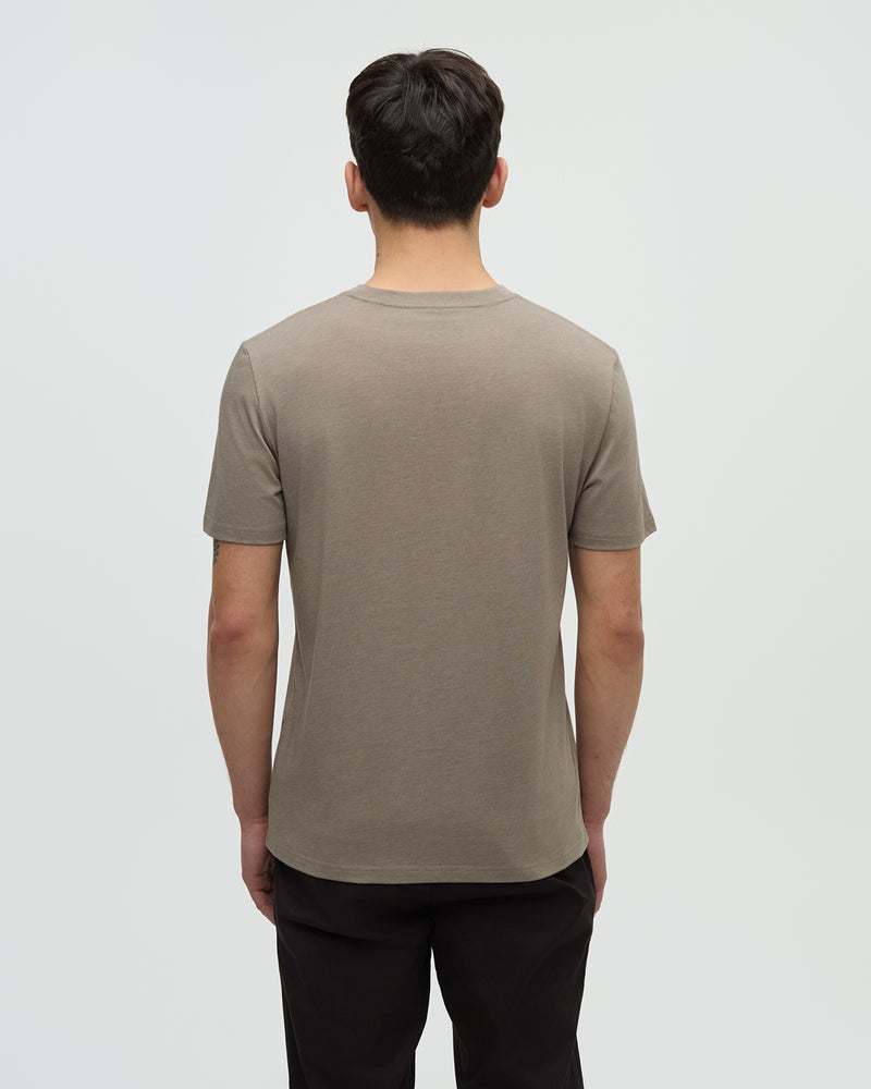 Brown-Treeblend-Regular-Fit-Crew-Neck-T-shirt