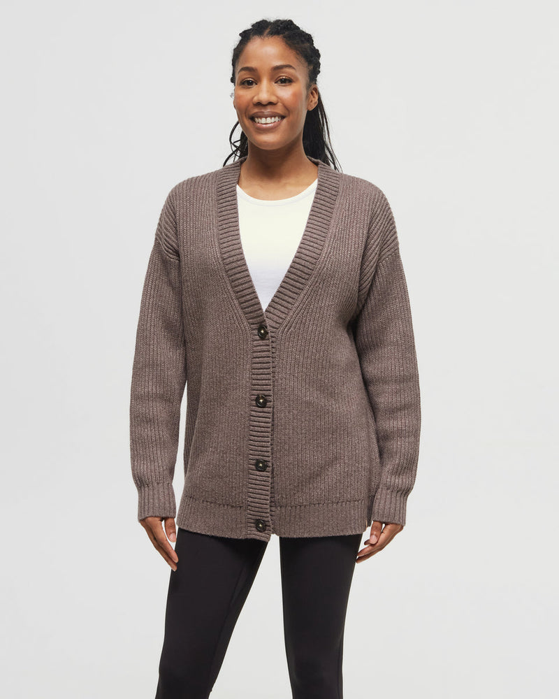 Brown-Women_s-Oversized-Long-Wool-Cardigan