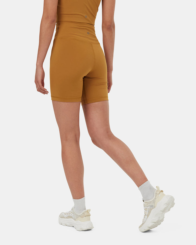 Brown-Womens-High-Rise-Biker-Shorts