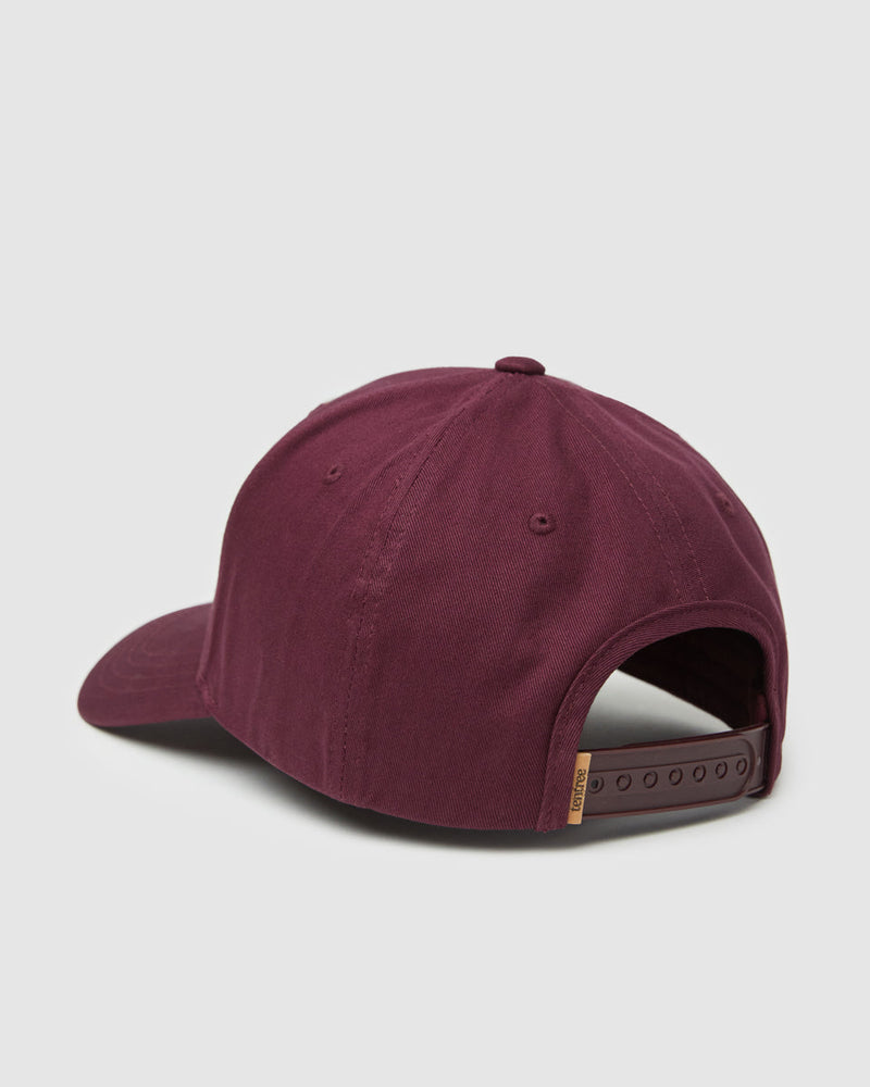 Burgundy-Adjustable-Organic-Cotton-Baseball-Cap
