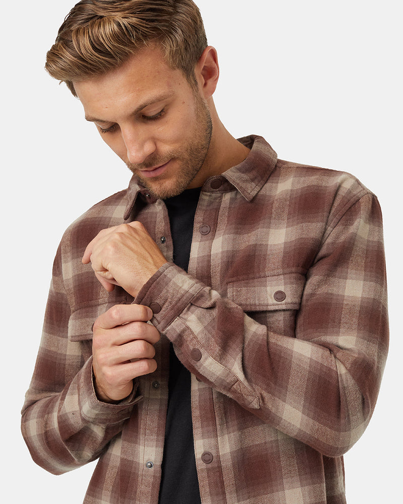 Burgundy-Mens-Button-Up-Shirt