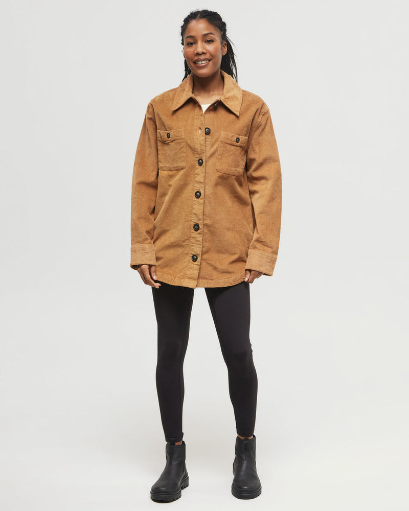 Camel-Corduroy-Oversized-Fit-Shirt-Jacket