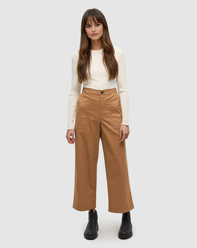 Camel-High-Rise-Straight-TechBlend-Pant