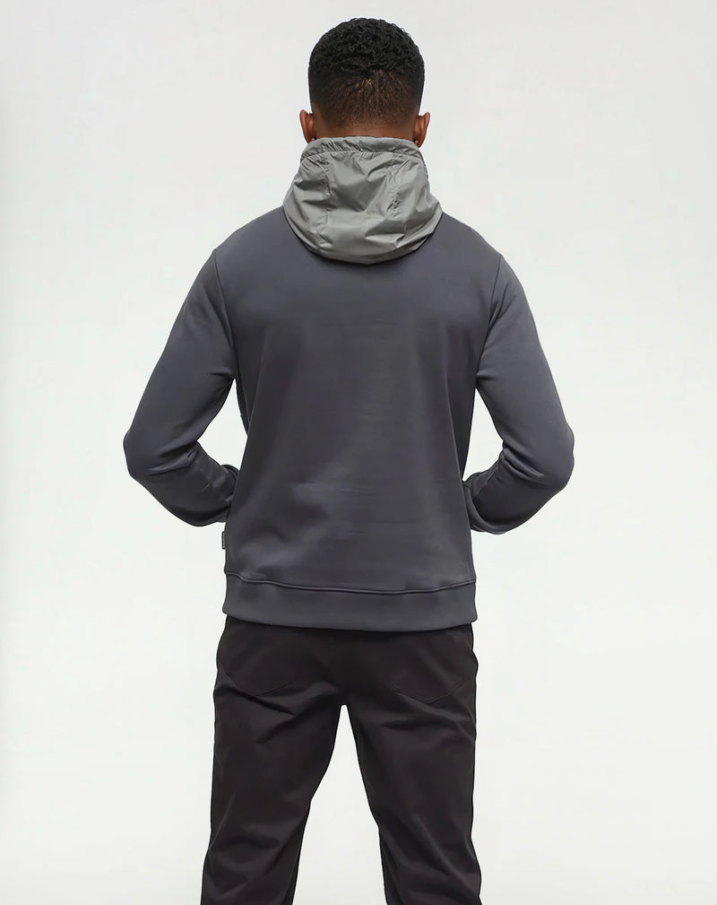 Green-Half-Zip-Regular-Fit-Fleece-Hoodie
