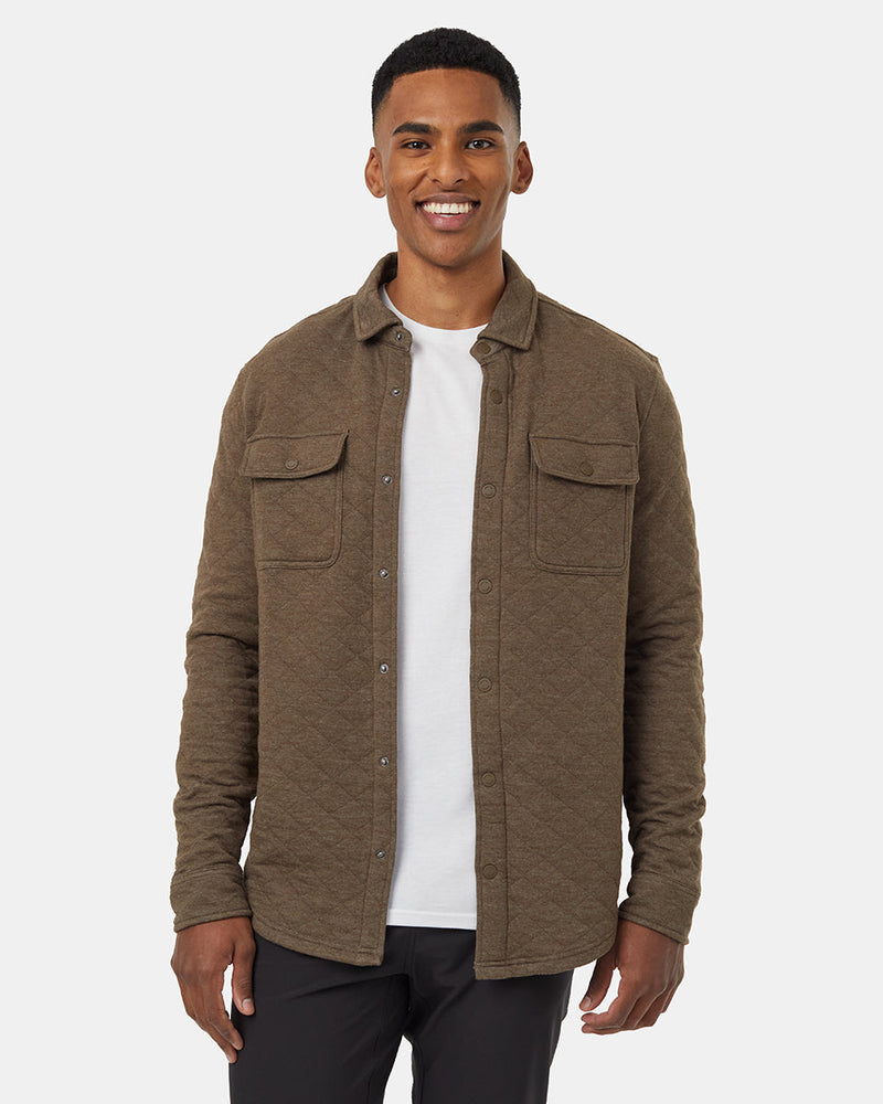 Green-Mens-Longsleeve-Shirt-Jacket *Model is 6'1", wearing size M