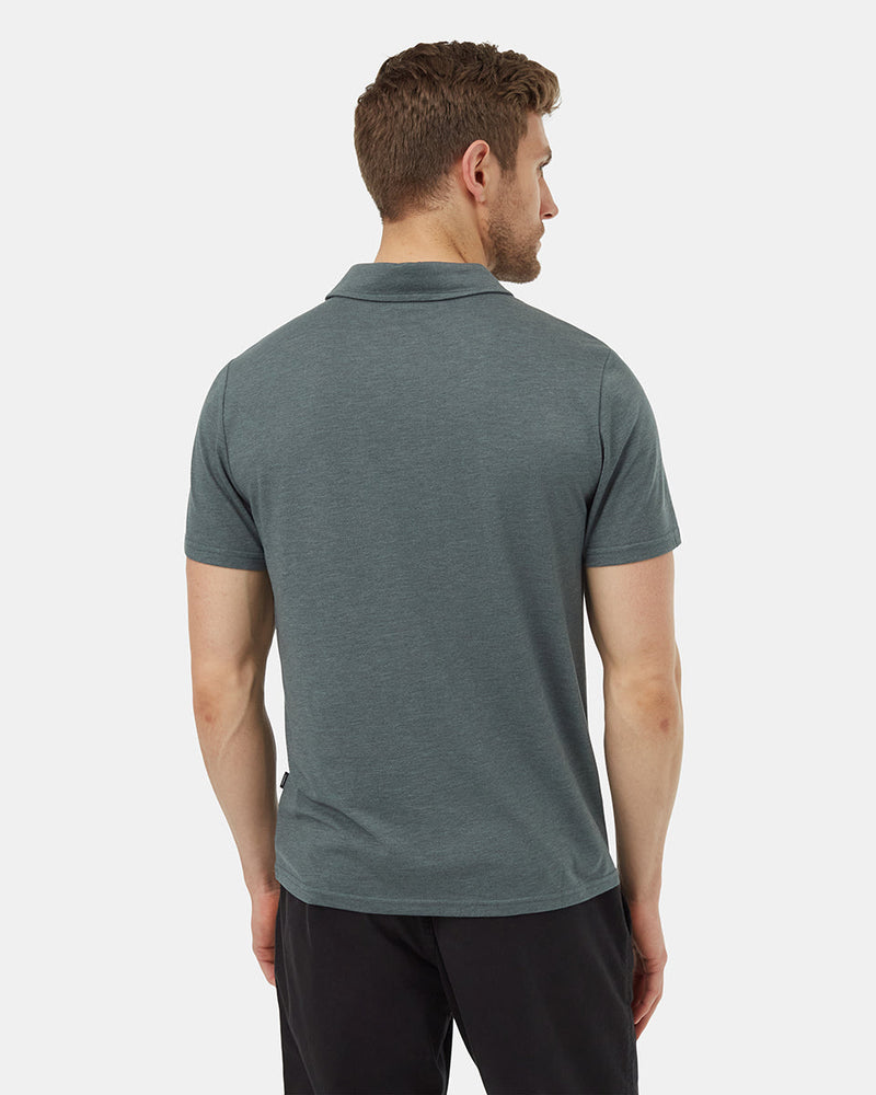Green-Mens-Short-Sleeve-Polo-Neck-T-Shirt