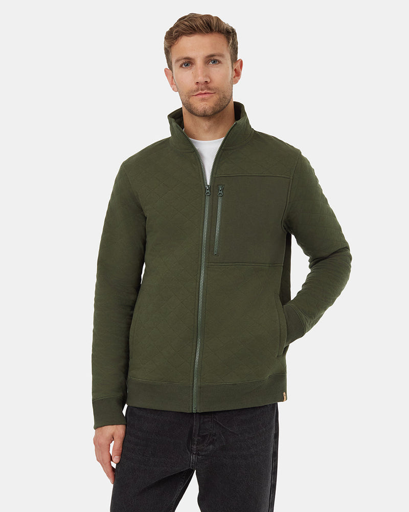Green-Mock-Neck-Full-Front-Zip-Sweatshirt